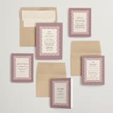"Chantilly" - Wedding Invitations in Dusty Rose by Erica Krystek - Invitation Suite