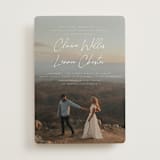 "Full Photo" - Wedding Invitations in Chiffon by Orasie - Front