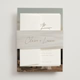 "Full Photo" - Wedding Invitations in Chiffon by Orasie - Assembled with Belly Band