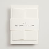 "Cedar creek" - Wedding Invitations in Cotton by Stacey Meacham - Assembled with Belly Band