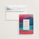 "At Dusk" - Wedding Invitations in Sunset by Sumak Studio - Invitation with Envelope