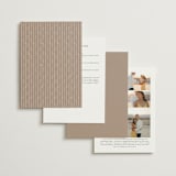 "Luxe script" - Wedding Invitations in Pearl by Hooray Creative - Back of Card Options