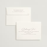 "Luxe script" - Wedding Invitations in Pearl by Hooray Creative - FREE Recipient Addressing