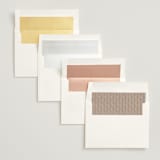 "Luxe script" - Wedding Invitations in Pearl by Hooray Creative - Envelope Liner Options