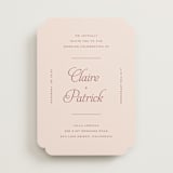 "Modernne" - Wedding Invitations in Blush by Carolyn MacLaren - Front