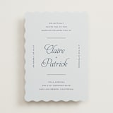 "Modernne" - Wedding Invitations in Powder by Carolyn MacLaren - Front