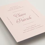 "Modernne" - Wedding Invitations in Blush by Carolyn MacLaren - Detail
