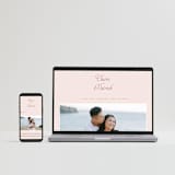 "Modernne" - Wedding Invitations in Blush by Carolyn MacLaren - FREE Wedding Website