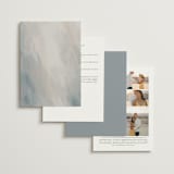 "Align" - Wedding Invitations in Cotton by Jennifer Postorino - Back of Card Options