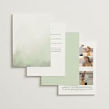"Hillside" - Wedding Invitations in Moss by Hannah Williams - Back of Card Options