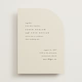 "Simply" - Wedding Invitations in Linen by Brianne Larsen - Front