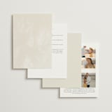 "Simply" - Wedding Invitations in Linen by Brianne Larsen - Back of Card Options