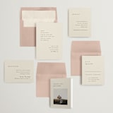 "Simply" - Wedding Invitations in Linen by Brianne Larsen - Invitation Suite