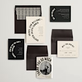 "Spin" - Wedding Invitations in Cream by Pixel and Hank - Invitation Suite