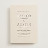 "In Love" - Wedding Invitations in Linen by Vanessa Doyle - Front