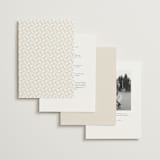 "In Love" - Wedding Invitations in Linen by Vanessa Doyle - Back of Card Options