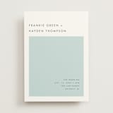 "Colorfield" - Wedding Invitations in Seafoam by Snow and Ivy - Front