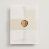 "Colorfield" - Wedding Invitations in Buttercup by Snow and Ivy - Assembled with Vellum Wrap and Wax Seal