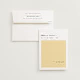 "Colorfield" - Wedding Invitations in Buttercup by Snow and Ivy - Invitation with Envelope
