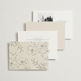 "Wonderful Tonight" - Wedding Invitations in Oreo Creme by Design Lotus - Back of Card Options