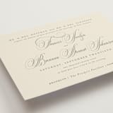 "Wonderful Tonight" - Wedding Invitations in Oreo Creme by Design Lotus - Detail