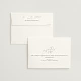 "Wonderful Tonight" - Wedding Invitations in Oreo Creme by Design Lotus - FREE Recipient Addressing
