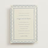"Florence" - Wedding Invitations in Sky by Kelly Watkins - Front