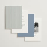 "Florence" - Wedding Invitations in Sky by Kelly Watkins - Back of Card Options