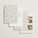 "Join Together" - Wedding Invitations in Inked by Design Lotus - Back of Card Options