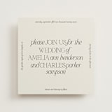 "Modernique" - Wedding Invitations in Stone by Ashlee Townsend - Front