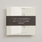 "Modernique" - Wedding Invitations in Stone by Ashlee Townsend - Assembled with Belly Band
