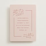 "Jot" - Wedding Invitations in Peach Cream by Snow and Ivy - Front