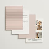 "Jot" - Wedding Invitations in Peach Cream by Snow and Ivy - Back of Card Options