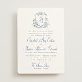 "Sweethearts" - Wedding Invitations in Periwinkle by Design Lotus - Front