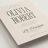 "Riviera" - Wedding Invitations in Linen by Kelly Schmidt - Detail