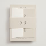 "Riviera" - Wedding Invitations in Linen by Kelly Schmidt - Assembled with Belly Band