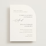 "graceful" - Wedding Invitations in Onyx by Jennifer Postorino - Front