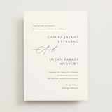 "graceful" - Wedding Invitations in Onyx by Jennifer Postorino - Front