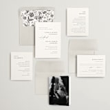 "graceful" - Wedding Invitations in Onyx by Jennifer Postorino - Invitation Suite