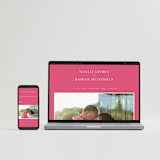 "Everlasting" - Wedding Invitations in Carnation by Jennifer Postorino - FREE Wedding Website