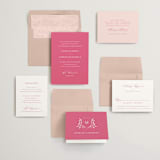 "Everlasting" - Wedding Invitations in Carnation by Jennifer Postorino - Invitation Suite