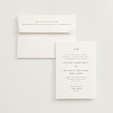 "Boulevard" - Wedding Invitations in Moss by Megan Davis - Invitation with Envelope