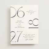 "Numerical" - Wedding Invitations in Lily by Owl and Toad - Front