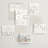 "Numerical" - Wedding Invitations in Lily by Owl and Toad - Invitation Suite