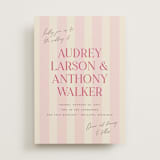 "Ambrosial" - Wedding Invitations in Strawberry by Pixel and Hank - Front