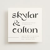 "Marcona" - Wedding Invitations in Ink by Blustery August - Front