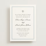 "Dotted Classic" - Wedding Invitations in Hydrangea by Carolyn MacLaren - Front