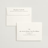 "Dotted Classic" - Wedding Invitations in Hydrangea by Carolyn MacLaren - FREE Recipient Addressing