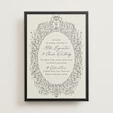 "Ornate sketched frame" - Wedding Invitations in Latte by Jackie Crawford - Front