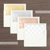 "AND" - Wedding Invitations in Sunkissed by Jill Means - Envelope Liner Options